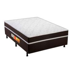 Imagem de Cama Box Conjugado Casal Colchao Ortopedico Unipremium Vip Brown 138X188x50 Polar