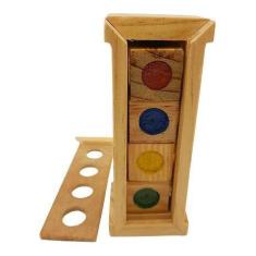 Imagem de Brinquedo Educativo Infantil Semáforo 4 Lados Bloco Montar - Shoppingn