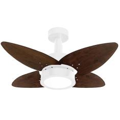 Imagem de Ventilador de Teto Aspen LED 3000k Venti-Delta Branco 4Pás Imbuia 220V