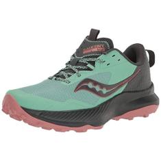 Imagem de Saucony Tênis de caminhada feminino Blaze Tr, Raminho/madeira, 35