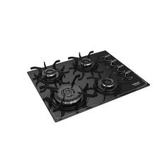 Imagem de Cooktop 4 Bocas a Gás Itatiaia Itamaster com Tripla Chama e Acendimento Superautomático Preto Bivolt