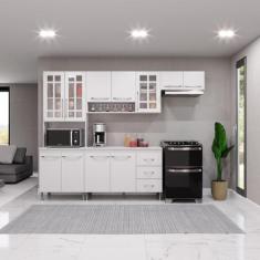 Imagem de Cozinha Modulada Completa Fidelitá Viena 4 Peças 260cm 11 Portas 3 Gav