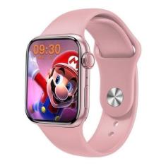 Imagem de Relógio Smartwatch M26 Plus Rosa - Unissex - Recebe Ligações e Mensage