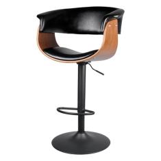 Imagem de Banqueta Giratória Betim Rivatti Preta Base Disco Preta