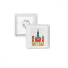 Imagem de Teclado mecânico Ilustração da Igreja da Catedral da Rússia, Kit de atualização de jogos PBT