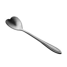 Imagem de Kit 4 Colheres Para Chá Heart Preto - Rojemac