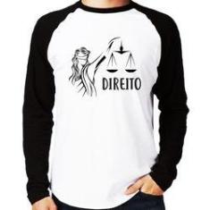 Imagem de Camiseta Raglan Direito Manga Longa - Foca Na Moda