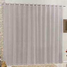 Imagem de Cortina 2 Mts Sala Quarto Voal e Linho para Trilho Comum Barata 