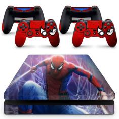 Imagem de Skin Adesivo Protetor para PS4 Slim Spider-Man Homem-Aranha Homem Aranha b1