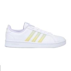 Imagem de Tênis Adidas Grand Court Beyond Feminino - Branco e Amarelo