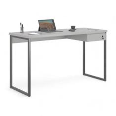 Imagem de Mesa Home Office Escrivaninha Industriale 1,20 Cinza Com Gaveteiro