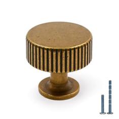 Imagem de KNOKLOCK Pacote com 10 maçanetas de armário de cozinha de latão antigo, maçanetas de gaveta, puxadores de ferragens de armário de cozinha para gavetas de cômoda