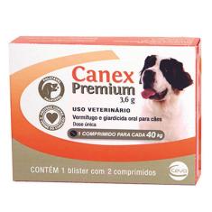 Imagem de Vermifugo Ceva Canex Premium 3,6 G Para Cães Até 40 Kg - 2 Comprimidos