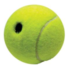 Imagem de Brinquedo LCM Cães Bola Decorativa com Guizo Verde e Amarelo