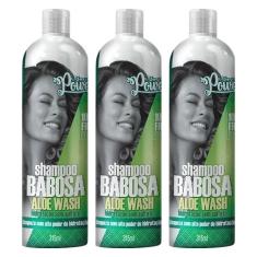 Imagem de 3 Shampoos Hidratantes Soul Power Babosa Aloe Wash 315ml