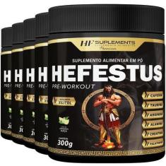 Imagem de 5X Hefestus Pré Treino 300G Limonada Suiça Hf Suplements