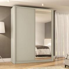 Imagem de Guarda Roupa Casal 190cm Com Laterais Curvas  E Espelho - Casa Lar Inc