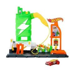 Imagem de Pista Hot Wheels Posto De Combustível Super Recarga Mattel - Htn79