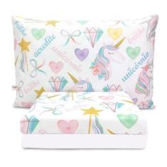 Imagem de Jogo De Lençol Solteiro Infantil Microfibra Menino Menina 3 Peças - An