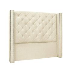 Imagem de Cabeceira Cama Box Solteiro 90 cm Vicenza Linho Pérola S04 - D`Rossi