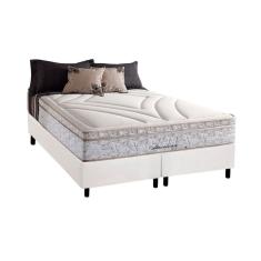 Imagem de Cama Box Queen: Colchão Molas Herval Maxspring American + Base Crc Courano White(158X198)