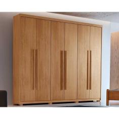 Imagem de Guarda Roupa Casal Hawaii 6 Portas E 2 Gavetas C/ Pés Naturale - Rufato