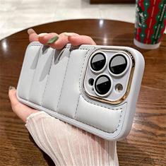 Imagem de Estojo de jaqueta de dissipação de calor respirável da moda para iPhone 14 11 12 13 Pro Max Plus Protetor de lente completo Capa de silicone macio, branco, para iPhone 12