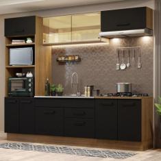 Imagem de Cozinha Completa Madesa Agata 270003 com Armário e Balcão (Sem Tampo e