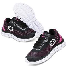 Imagem de Tênis Infantil Feminino Evoltenn Impacto Preto e Pink, Preto, Pink, 33