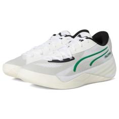 Imagem de PUMA Tênis masculino All-Pro Nitro, Branco quente/cinza glacial/verde arquivo, 42