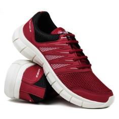Imagem de Tenis Academia Caminhada em Nylon Camurça Masculino - Ultra Flex, Verm