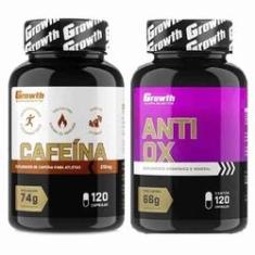 Imagem de Cafeina 210mg 120 Caps + Anti-Ox Antioxidante 120 Cap Growth