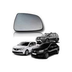Imagem de Lente Vidro Retrovisor Renault Logan Duster Sandero 09/.. Passageiro EB674