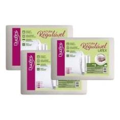 Imagem de Kit 3 Travesseiros Altura Regulável Látex Duoflex