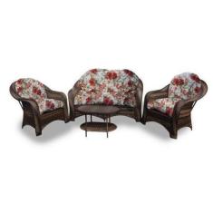 Imagem de Conjunto Naxos - 1 Sofá 2 Lugares + 2 Poltronas + 1 Mesa Centro - Gamb