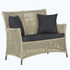 Imagem de 1 Sofá área Externa Igapó Alumínio Marrom Corda Náutica E11 Rami