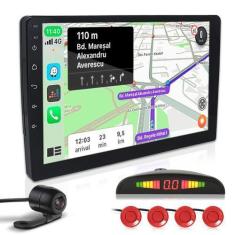 Imagem de Kit Multimídia 9 Polegadas + Câmera Ré + Sensor Ré Vermelho Ssangyong 