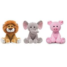 Imagem de Urso Pelúcia Bebês Meu Leãozinho Meu Elefantinho e Meu Porquinho BUBA