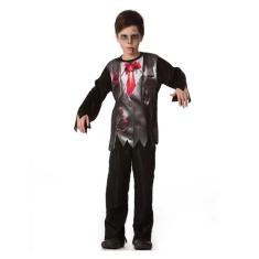 Imagem de Fantasia Noivo Cadáver Victor Corpse Infantil Masculino de Halloween
