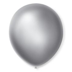 Imagem de Balão São Roque Número 7 Prata Cintilante 50 Unidades