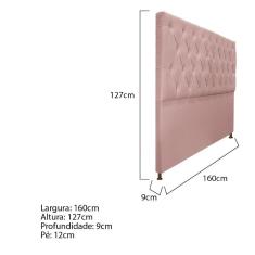 Imagem de Cabeceira Sofia 160Cm Queen Size Suede Rosê