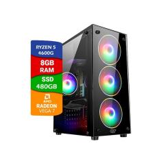 Imagem de Pc Gamer Ryzen 5 4600g Vega 7 8gb Ddr4 SSD 480GB 500w e Wifi