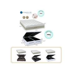 Imagem de Conjunto Cama Box Baú  Casal King + Colchão Sankonfort Strong 193X203x