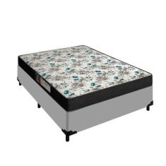 Imagem de Cama Box Casal E Colchão Veneza D33 24cm Cinza Portobel
