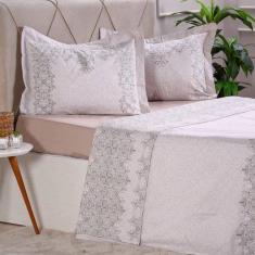 Imagem de Jogo De Cama Queen 200 Fios 100% Algod o Extra Macio