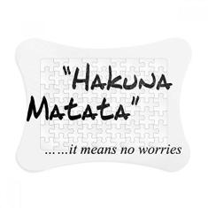 Imagem de Moldura de quebra-cabeça com citação No Worries para decoração de imagem