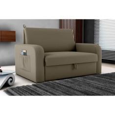 Imagem de Sofá Cama Daiane Masserati Cappuccino E400 - Matrix