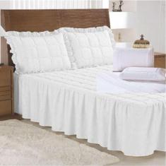 Imagem de Kit Colcha Lese Noiva Casal Padrão Jogo Lençol 9 Peças - Top Chick