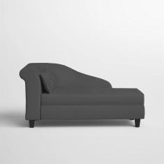 Imagem de Recamier Diva França 1,40m Suede Grafite - Inova Decor