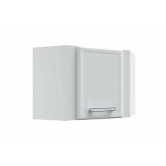 Imagem de Armário Aéreo P- Cozinha Canto Oblíquo Gourmet 7013 1 Porta 68cm Branco - Bertolini